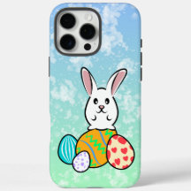 Paaskonijn op paaseieren