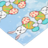 Paaskonijn op paaseieren tafelkleed (Gekanteld)