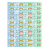 Paaskonijn op paaseieren tafelkleed (Voorkant)