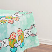 Paaskonijn op paaseieren tafelkleed (Voorbeeld)