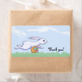 Paaskonijn Run Dank u Party Favor Gift Label (Insitu)