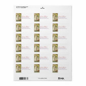 paaskonijn schilder eieradreslabel etiket (Full Sheet)