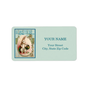  Paaskonijn schilderij Reproductie Etiket