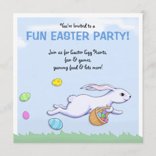 Paaskonijn Uitnodiging Paasfeest