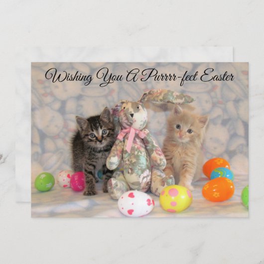 Paaskonijn van Patton en Buffington - Plat Kaartje Feestdagenkaart (Voorkant / Achterkant)