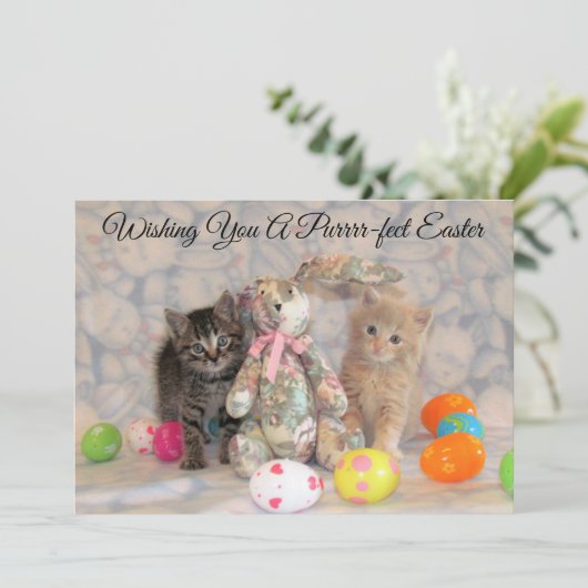 Paaskonijn van Patton en Buffington - Plat Kaartje Feestdagenkaart (Staand voorkant)