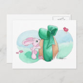 Paaskonijn - Voor jou! Feestdagenkaart (Voorkant / Achterkant)