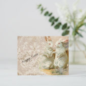 paaskonijnen briefkaart (Staand voorkant)