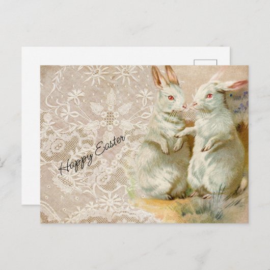 paaskonijnen briefkaart (Voorkant / Achterkant)