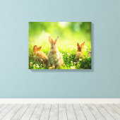 Paaskonijnen Canvas Afdruk (Insitu (Houten vloer))