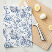 Paaskonijnen Chinoiserie Pattern Theedoek (Quarter Fold)