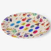 Paaskonijnen Custom Paper Borden 9 in Papieren Bordje (Gekanteld)