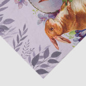 Paaskonijnen in een Paarse Wonderland Tissuepapier (Detail)