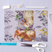 Paaskonijnen in een Paarse Wonderland Tissuepapier (Craft)