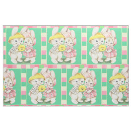 Paaskonijnen  konijnen Plaid Trim 9" Stof