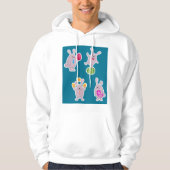 Paaskonijnen Mannen hoodie (Voorkant)