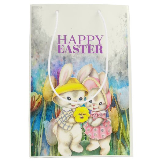 Paaskonijnen Medium Cadeauzakje (Voorkant)