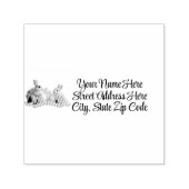 Paaskonijnen & Paaseieren Zelfinktstempel Zelfinktende Stempel (Design)