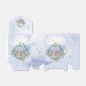 Paaskonijnen Silver Favor Box Bedankdoosjes (Uitgevouwen)