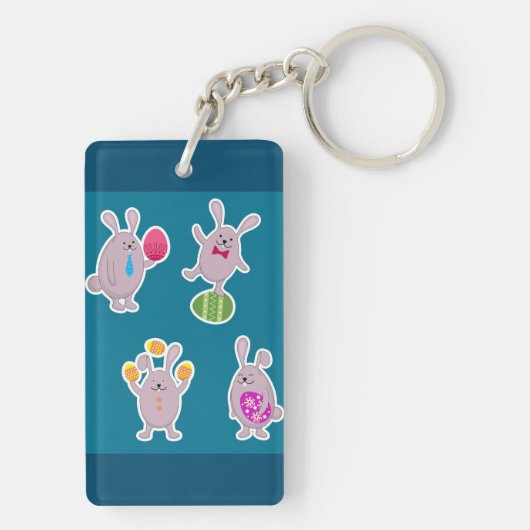 Paaskonijnen Sleutelhanger (achterkant)