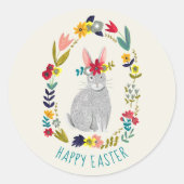 Paaskonijnenbloem Ronde Sticker (Voorkant)