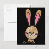 Paaskonijnenbriefkaart. Briefkaart (Voorkant / Achterkant)