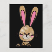 Paaskonijnenbriefkaart. Briefkaart (Voorkant)