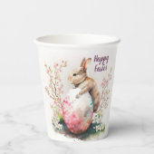 Paaskonijnenei en -Waterverf - Papieren Bekers (Achterkant)