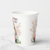 Paaskonijnenei en -Waterverf - Papieren Bekers (Rechts)