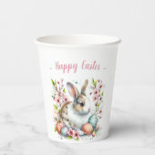 Paaskonijneneieren en -Waterverven Papieren Bekers (Achterkant)