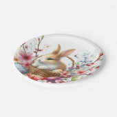 Paaskonijneneieren en -Waterverven - Papieren Bordje (Gekanteld)