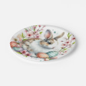 Paaskonijneneieren en -Waterverven - Papieren Bordje (Gekanteld)