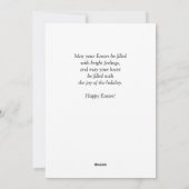 Paaskonijnenfeestdag Kaart (Achterkant)