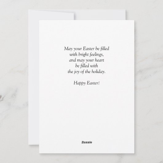 Paaskonijnenfeestdag Kaart (Achterkant)