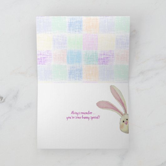 Paaskonijnengras snoep kaart (Binnen)