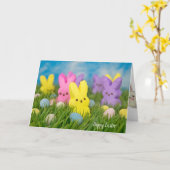 Paaskonijnengras snoep kaart (Gele Bloem)