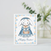 Paaskonijnenmeisje Briefkaart (Staand voorkant)