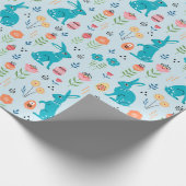 Paaskonijnenpakpapier Cadeaupapier (Hoek)