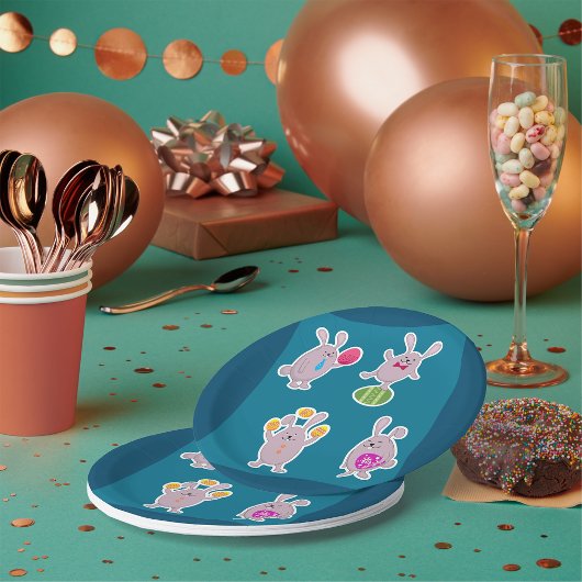 Paaskonijnenpapier Borden Papieren Bordje