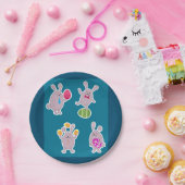 Paaskonijnenpapier Borden Papieren Bordje (Feest)