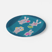 Paaskonijnenpapier Borden Papieren Bordje (Gekanteld)