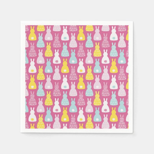 Paaskonijnenpatroon Servet (Voorkant)