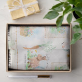 Paaskonijnenwortelpap Floral Wood-ontkoppeling Tissuepapier (Geschenk)