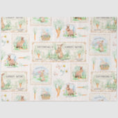 Paaskonijnenwortelpap Floral Wood-ontkoppeling Tissuepapier (Voorkant)