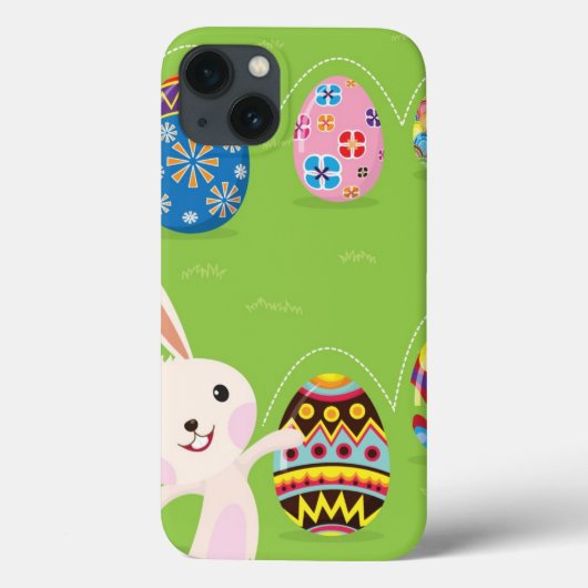 Paaskonijntje met geverfde eieren Case-Mate iPhone case (Achterkant)