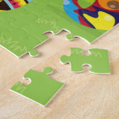 Paaskonijntje met geverfde eieren legpuzzel (Zijkant)