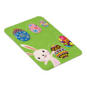 Paaskonijntje met geverfde eieren magneet (Rechterzijde)