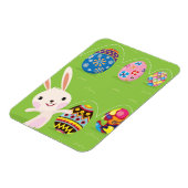 Paaskonijntje met geverfde eieren magneet (Linkerzijde)