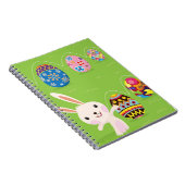 Paaskonijntje met geverfde eieren notitieboek (Rechterzijde)