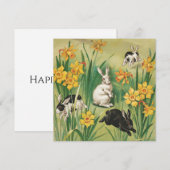 paaskonijntjes (1906), feestdagenkaart (Voorkant / Achterkant)